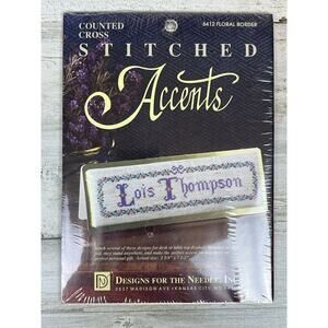 Designs For The Needle Counted Cross Stitch Kit “6412 Floral Border” – New Seale